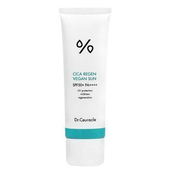 Сонцезахисний веганський крем з центелою азіатською Dr.Ceuracle Cica Regen Vegan Sun SPF50+ PA++++ 50 мл 8954391 фото